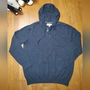 Hawker Rye Charcoal Hooded Sweater